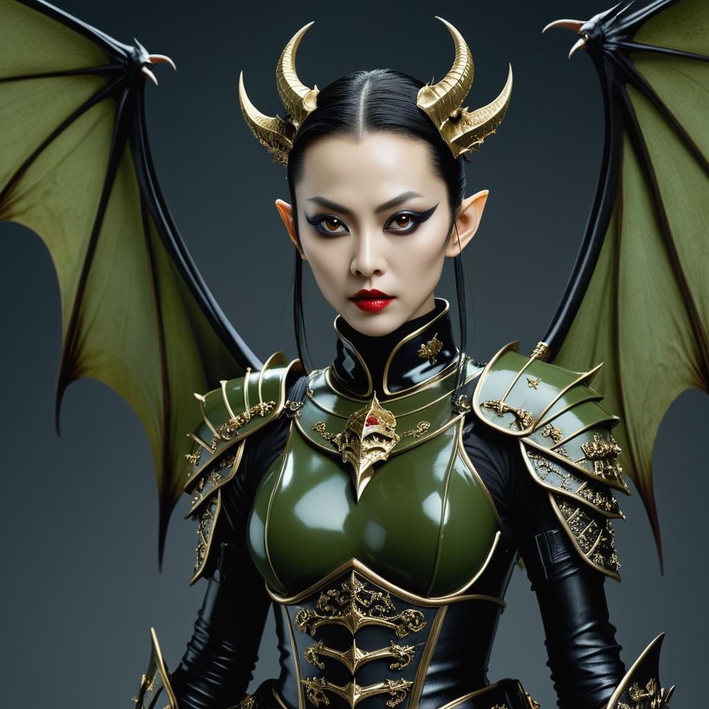 Nurgle Samurai: A Chinese Demoness Portrait