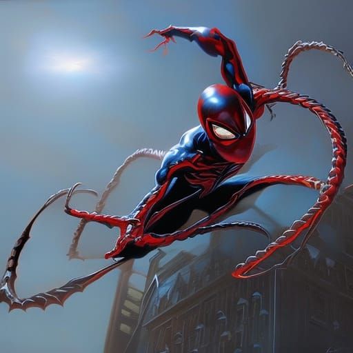 Amorphous Alien Symbiote as Oil Painting