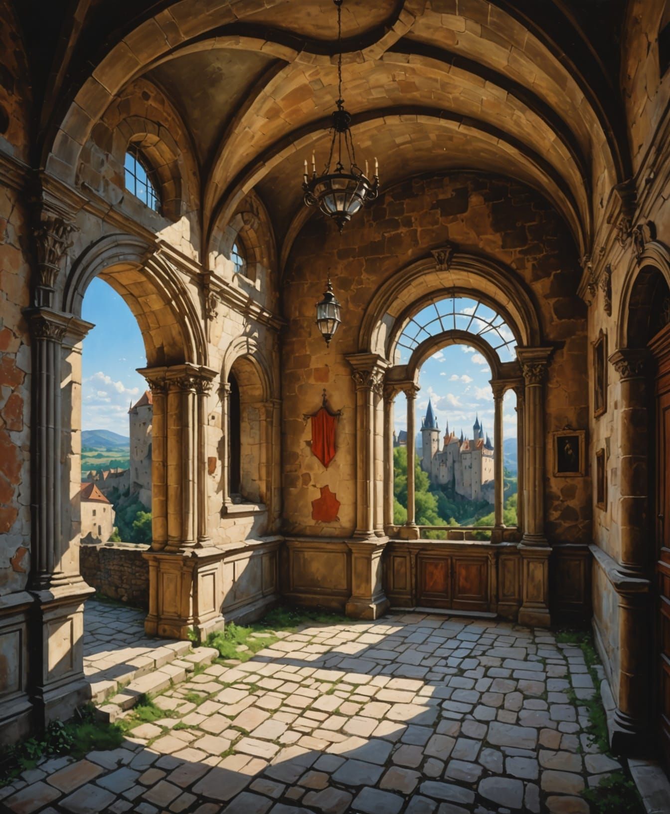 Ancient Castle Interiors in Photorealistic Detail