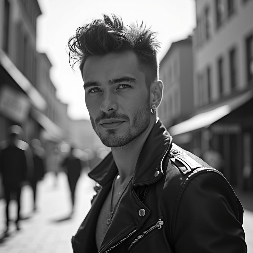 Dashing Irish Model in Doisneau Style