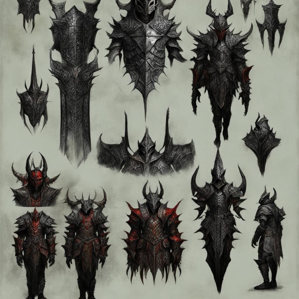 Conceptual Daedric Armor (V2)