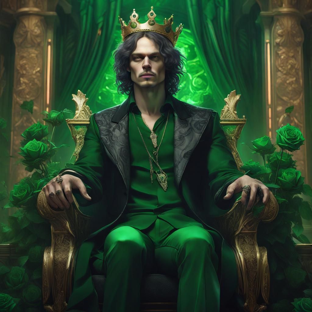 Ville Valo as Ethereal Celestial Full Body Portrait