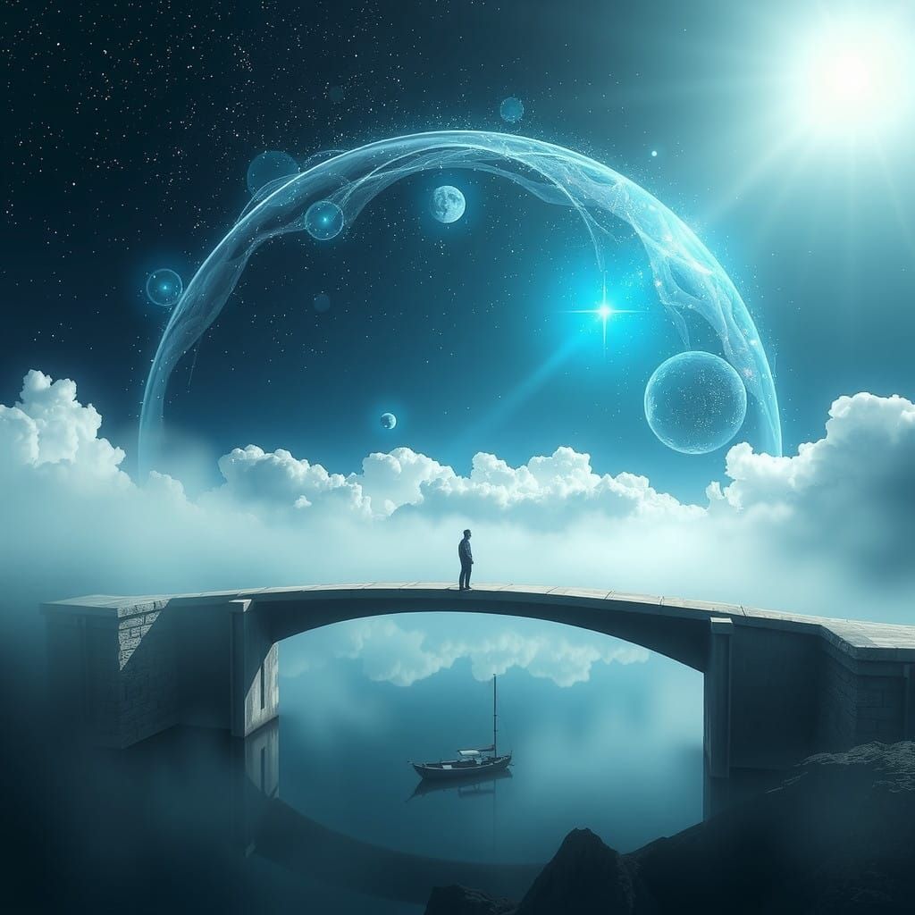 Surreal Landscape Transcends Reality and Infinity