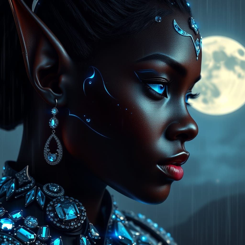 Radiant Night Elf Maiden in Starlight Armor