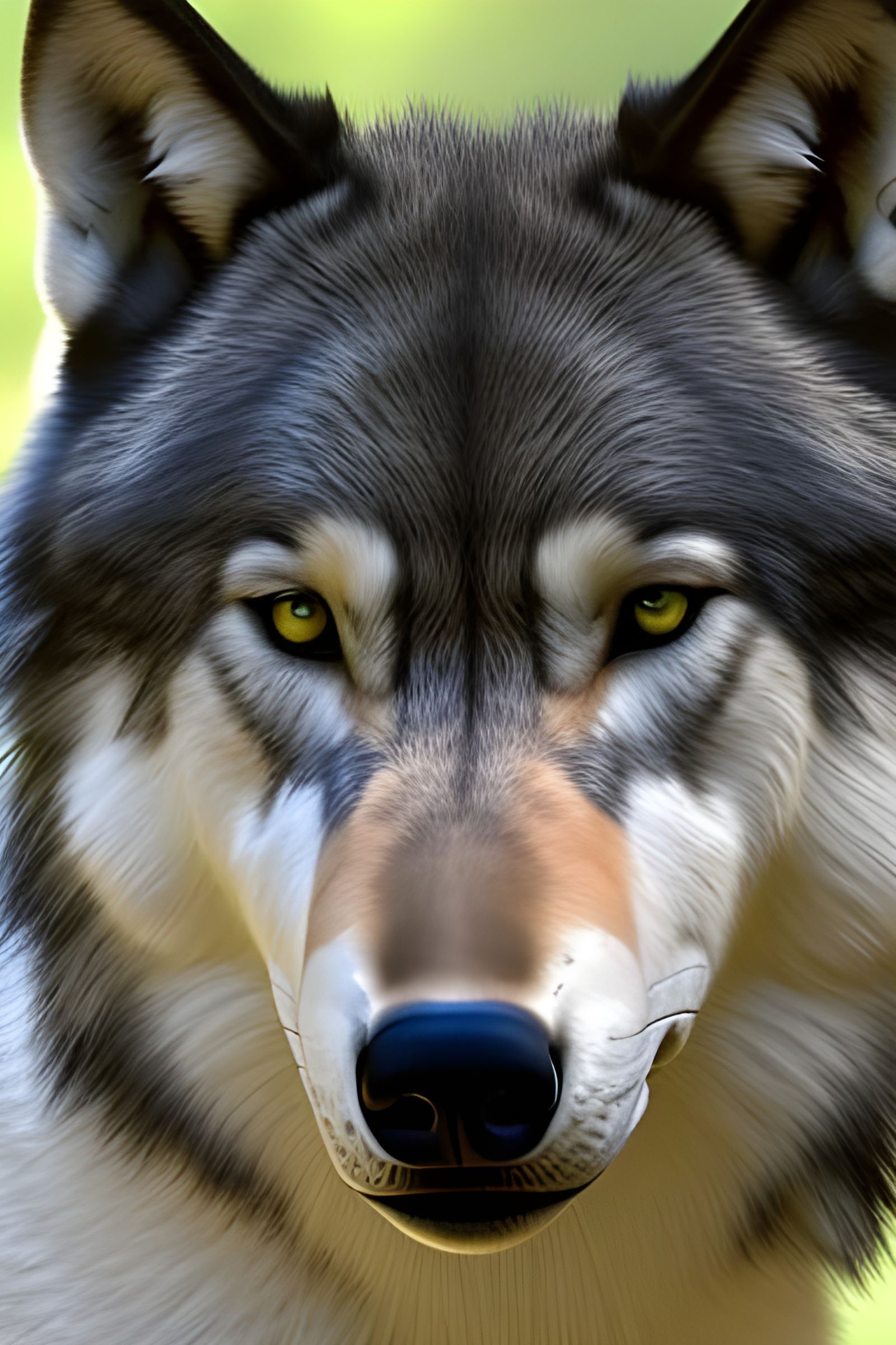 Photorealistic Wolf in 8K Resolution