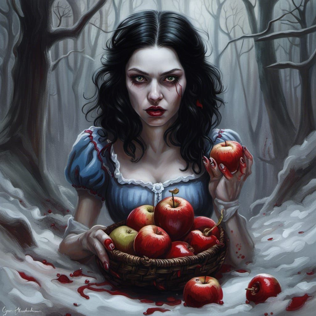 Horror Snow White with Poison Apple