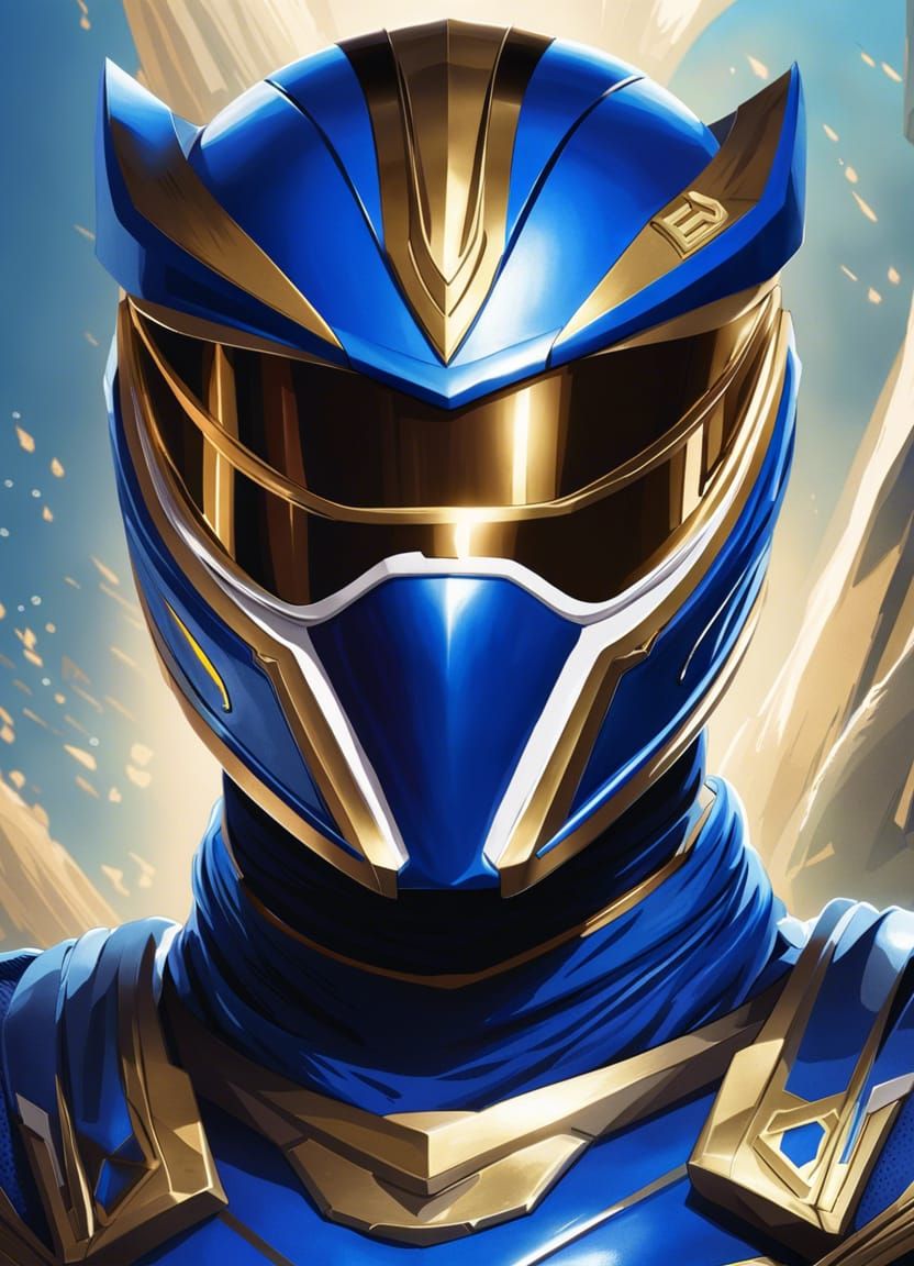 Blue Ranger as Apex Legends Character: Digital Portrait