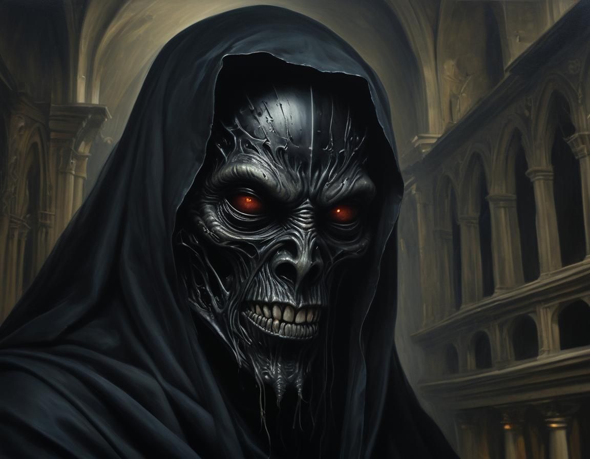 Creepy, possessed lost soul