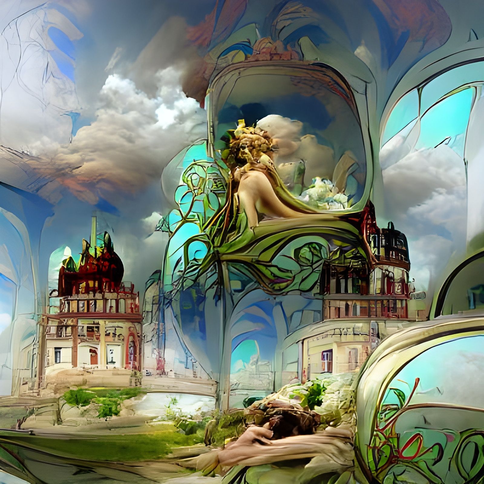 Surreal Castle: Photorealistic Digital Art