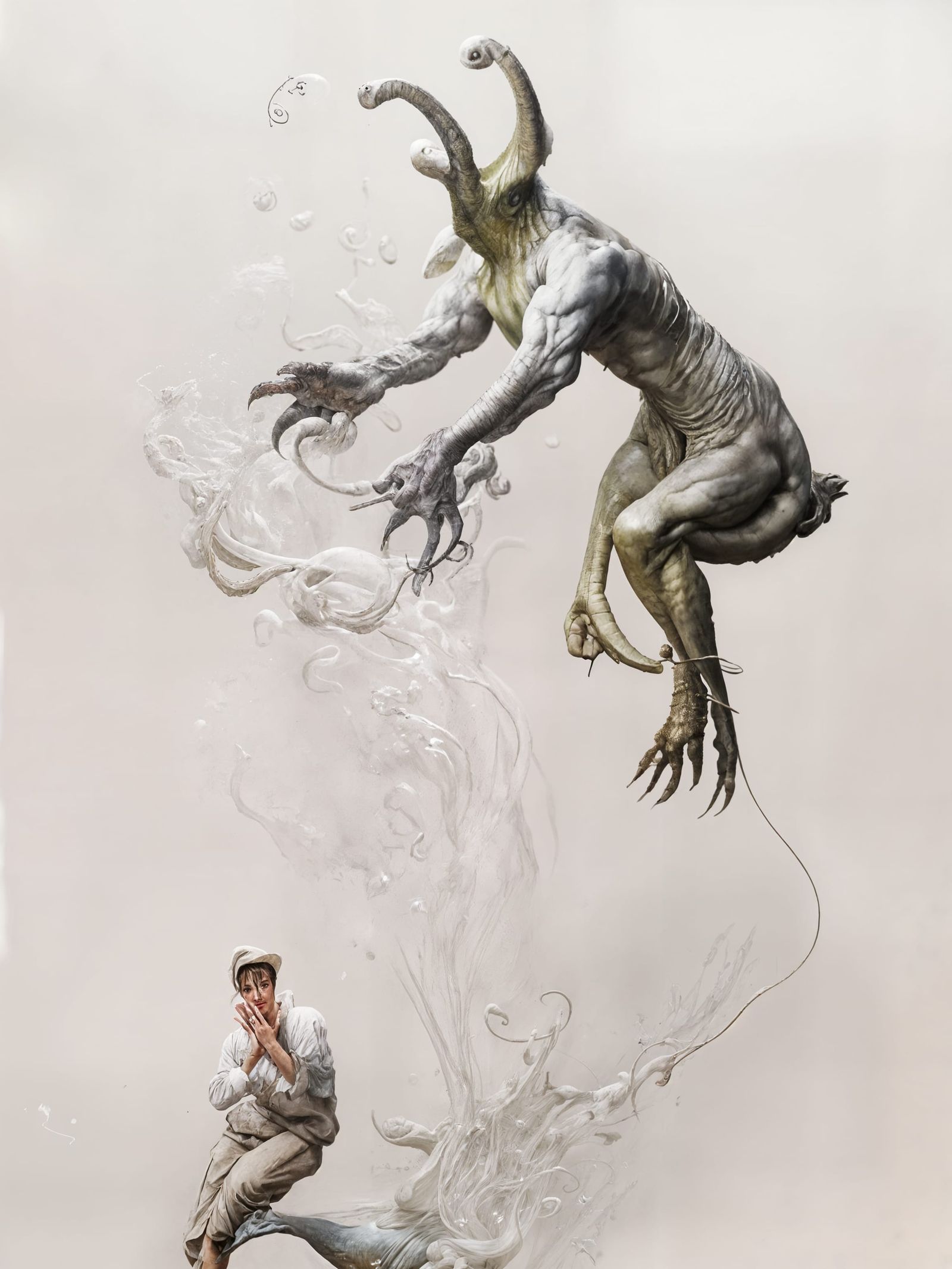 Suddenly, a Lamp hopped-up and turned into this Novel Alien - 'I was Surprised, a bit' said the sitter...