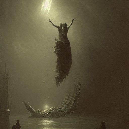 Spiritual Liquid Bound in Horror Style