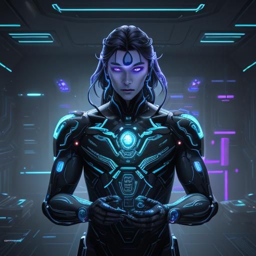 Cybernetic Home Automation Concept Art