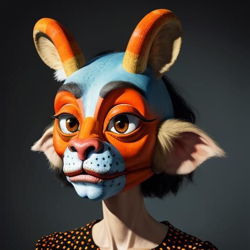 Halloween donkey mask