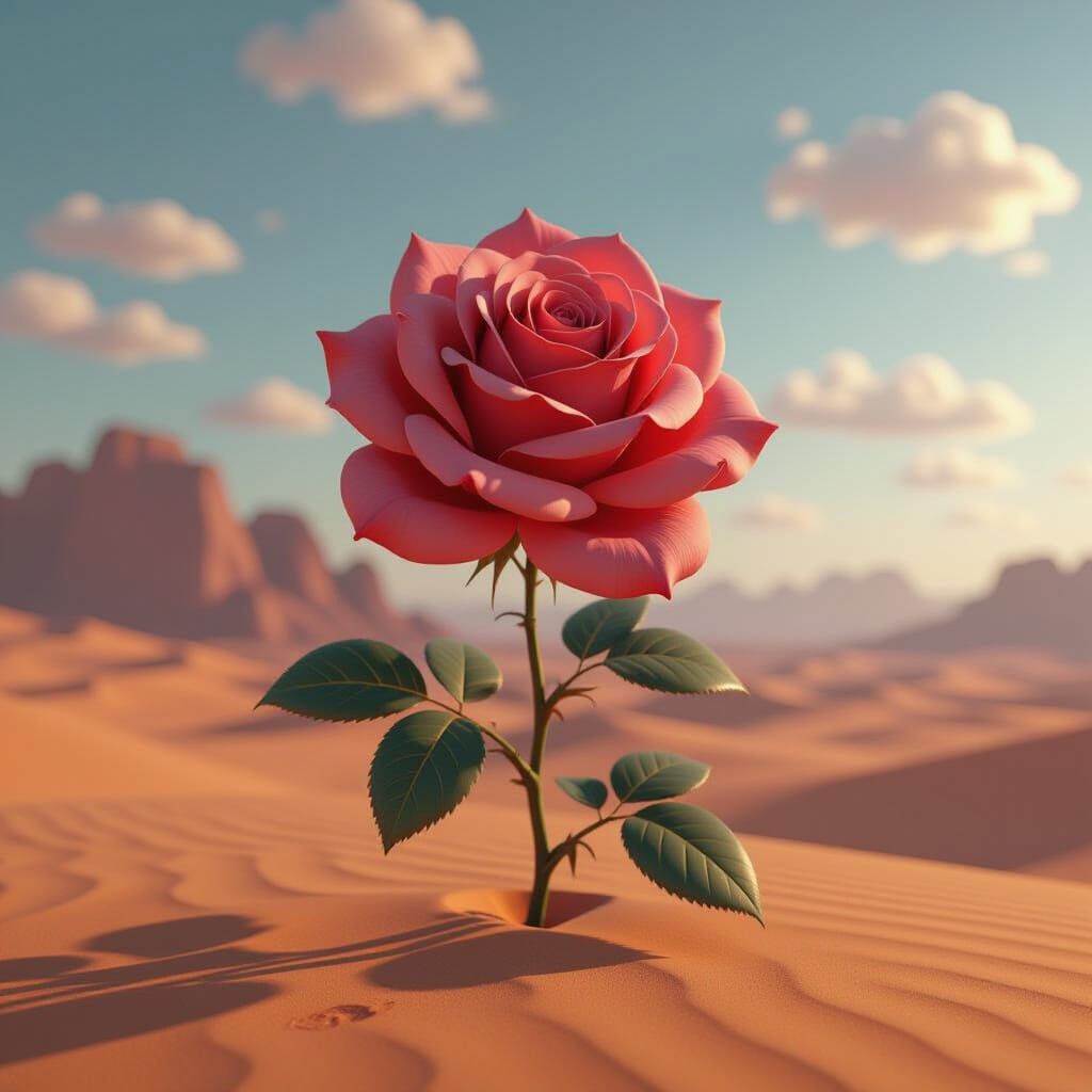 Desert Rose: Airbrush Art in Deep Color