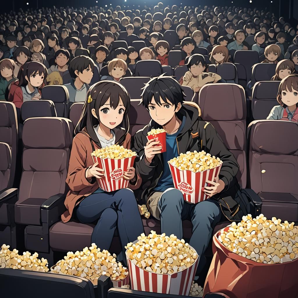 “Do you think we bought enough popcorn?!”