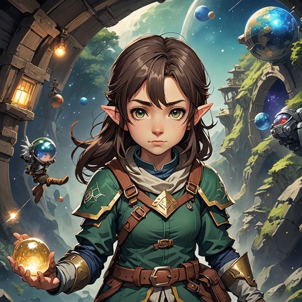 Halfling Ranger as Anime Space Traveler