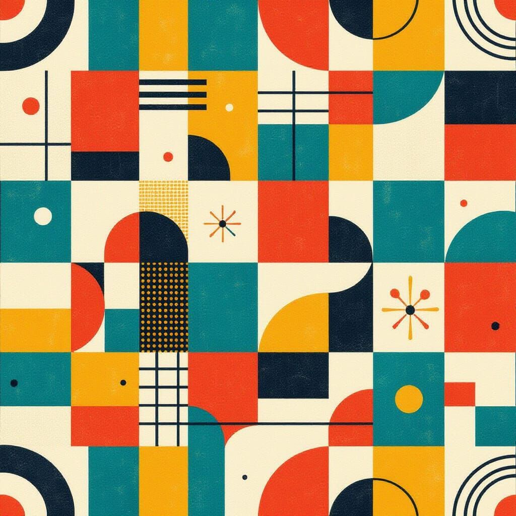 Vibrant African Geometric Textile Pattern