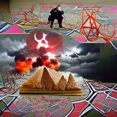 Abstract Visualization of Occult Accelerationism Concepts
