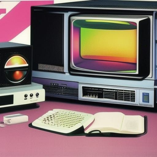 Retro 90s Computer Ad in 256 Colors
