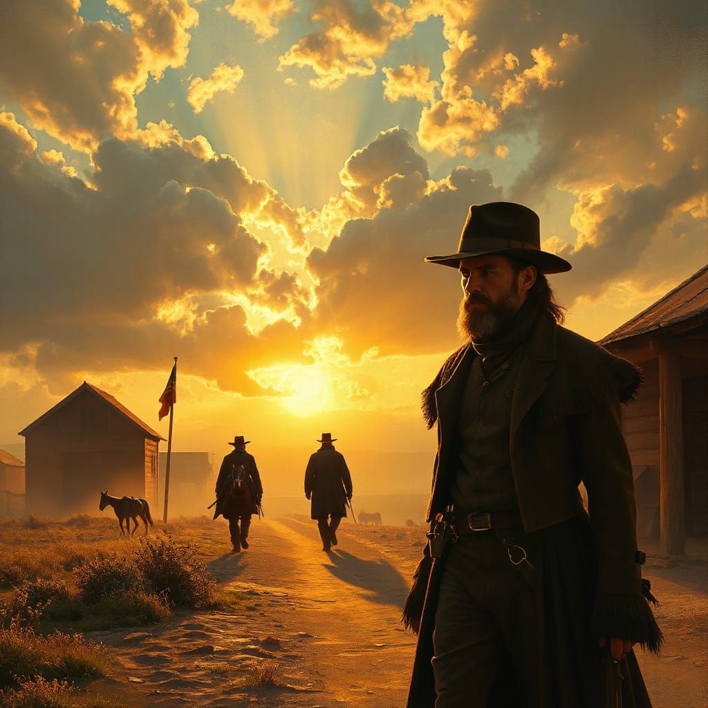 Frontier Fort Garland: Ethereal Oil Painting Masterpiece