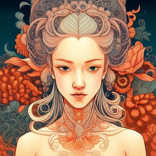 Floral woman 4