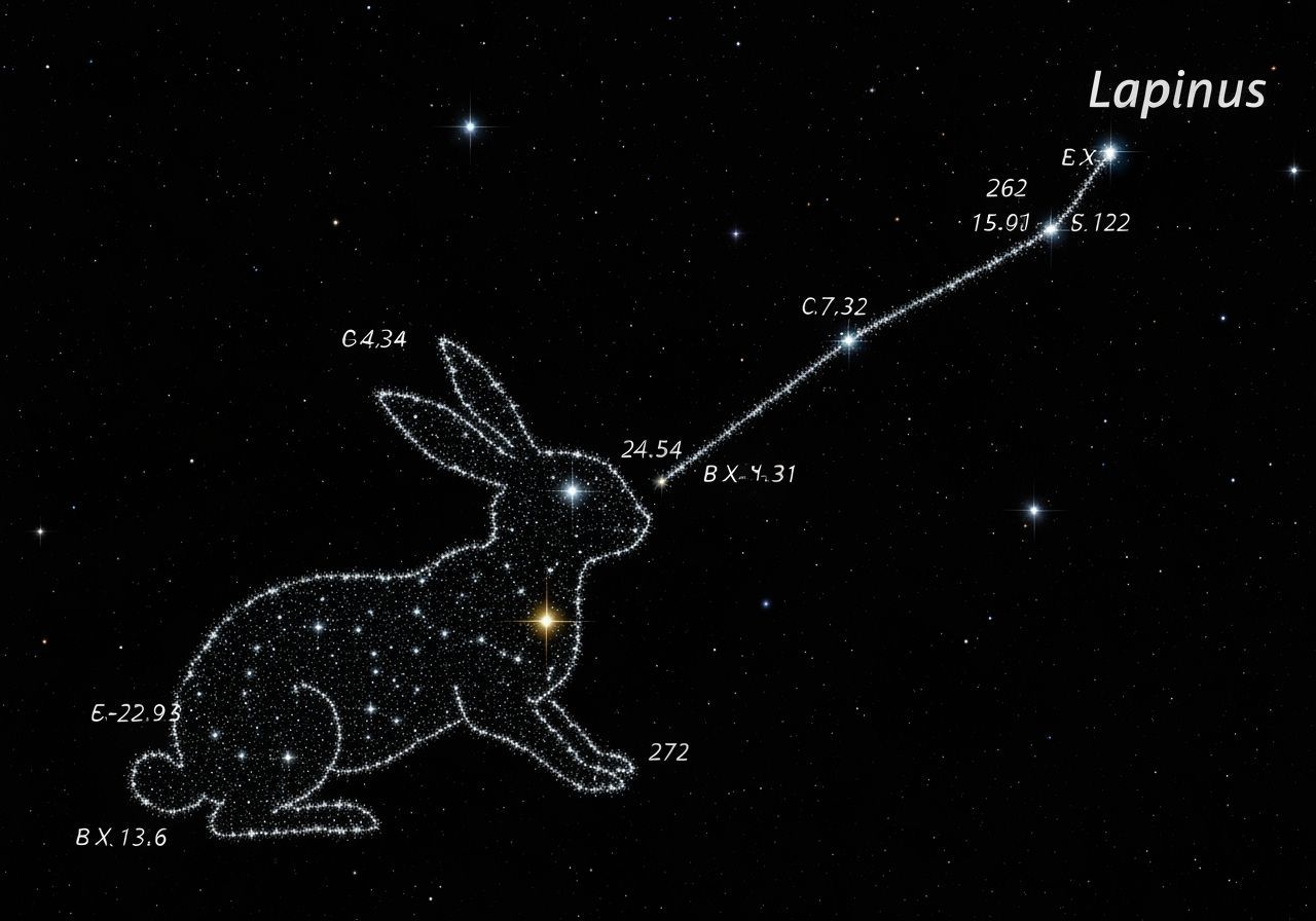 Lapinus Constellation: Rabbit in the Night Sky