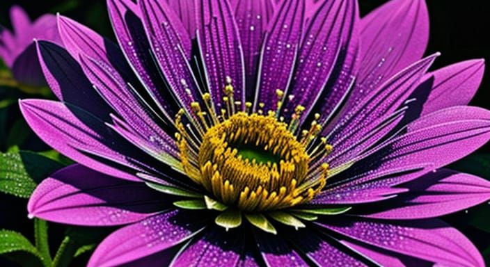 Enchanted Flower Garden with Spiderweb Petals