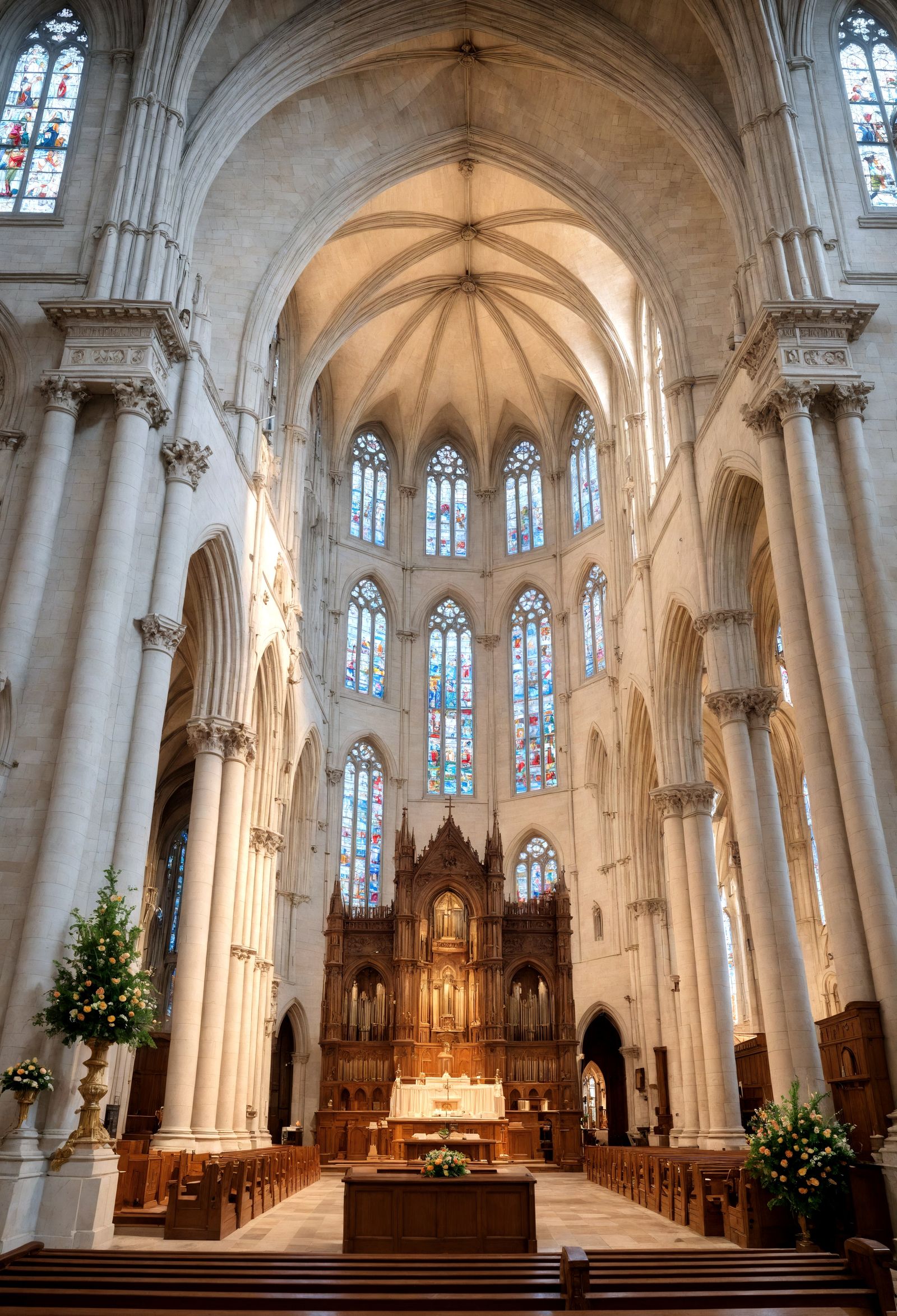 Cathedral Interior: Hyperrealistic HDR Architectural Photogr...
