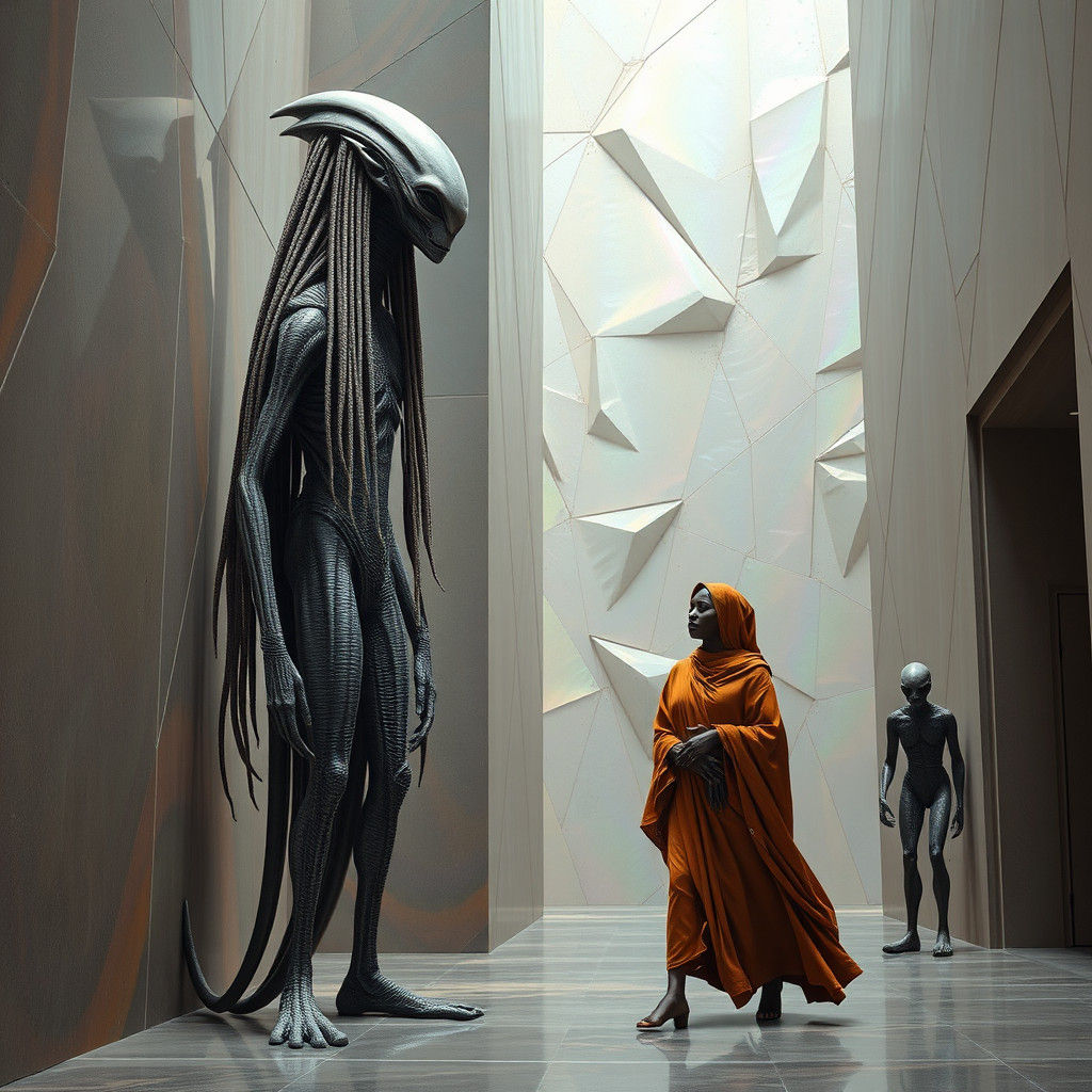 Galactic Federation Headquarters in Iridescent Hues