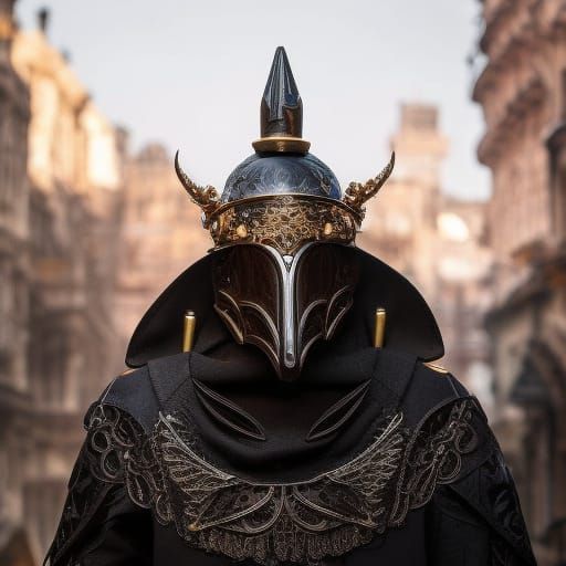 Dark Academia Plague Doctor Concept Art