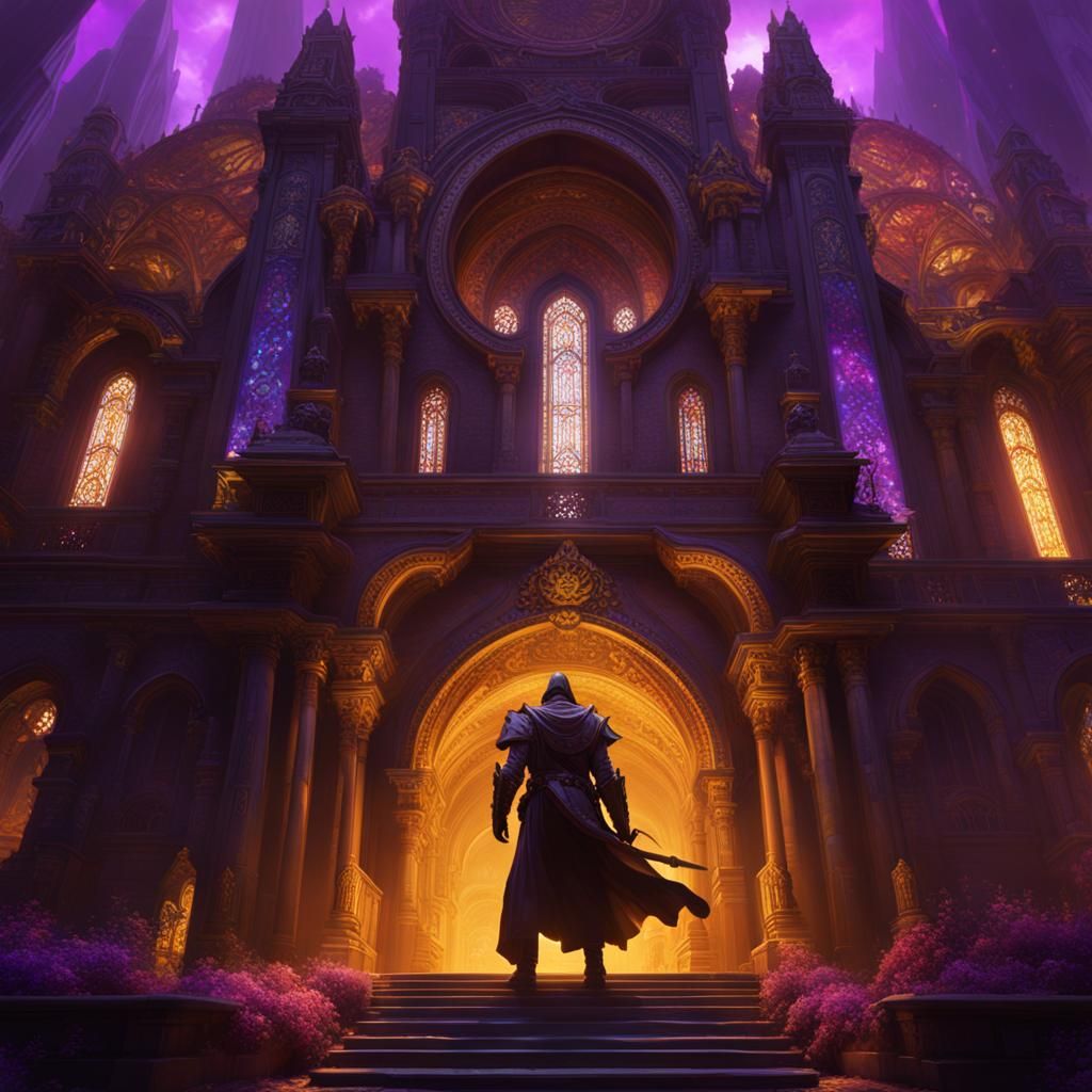 Dark Fantasy Masterpiece with Dynamic Lighting