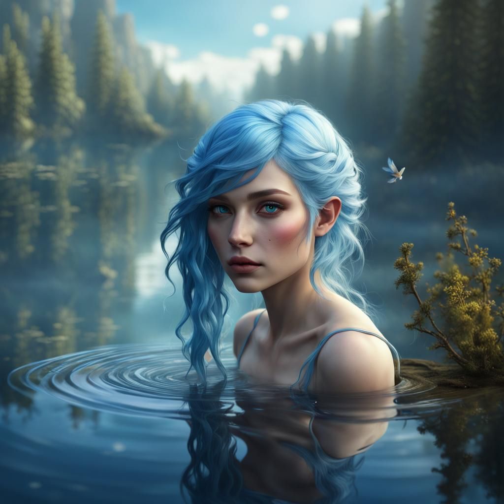 Another girl in the water