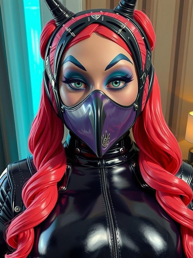 Cirilla Witcher 3 Caricature with Long Black Nails