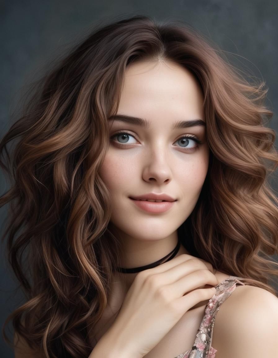 Hauntingly Beautiful Woman Hiding Tragic Memories