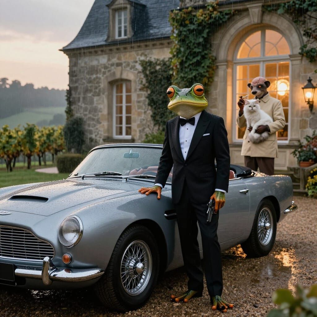 Frog Spy Meets Villain at French Chateau