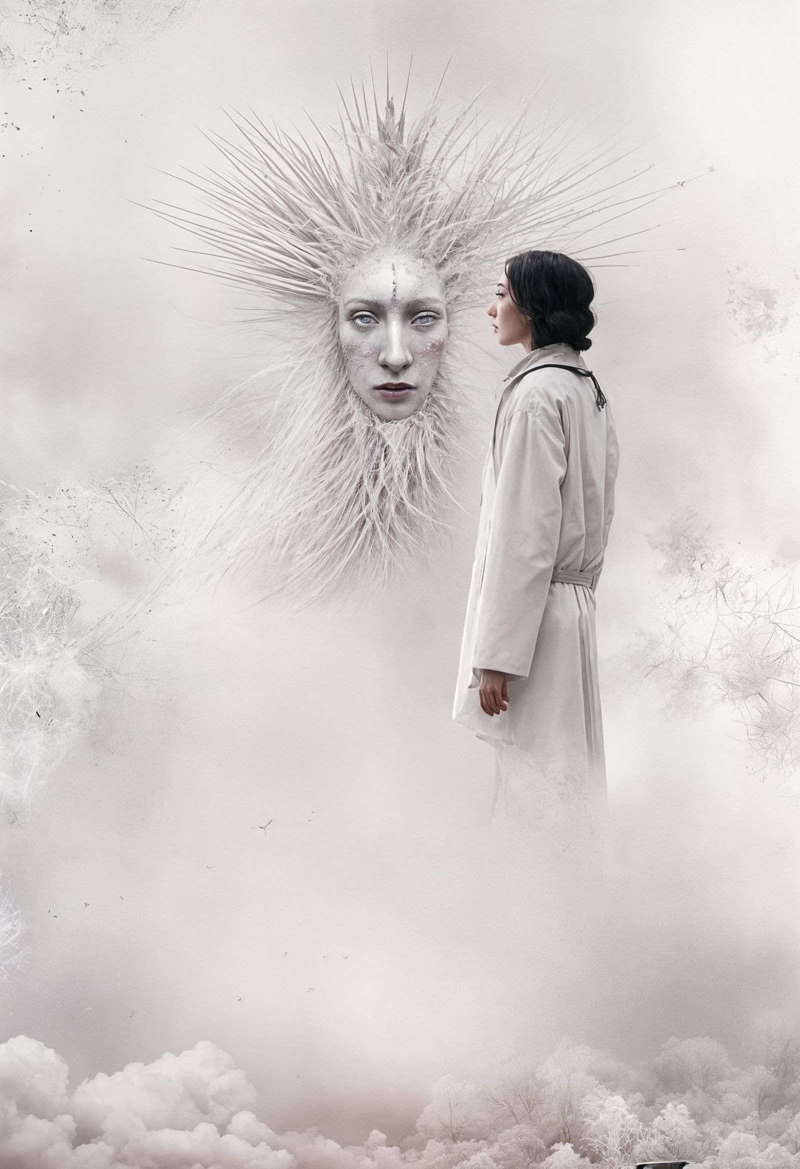 Ethereal Biological Forms in Magical Realism Style