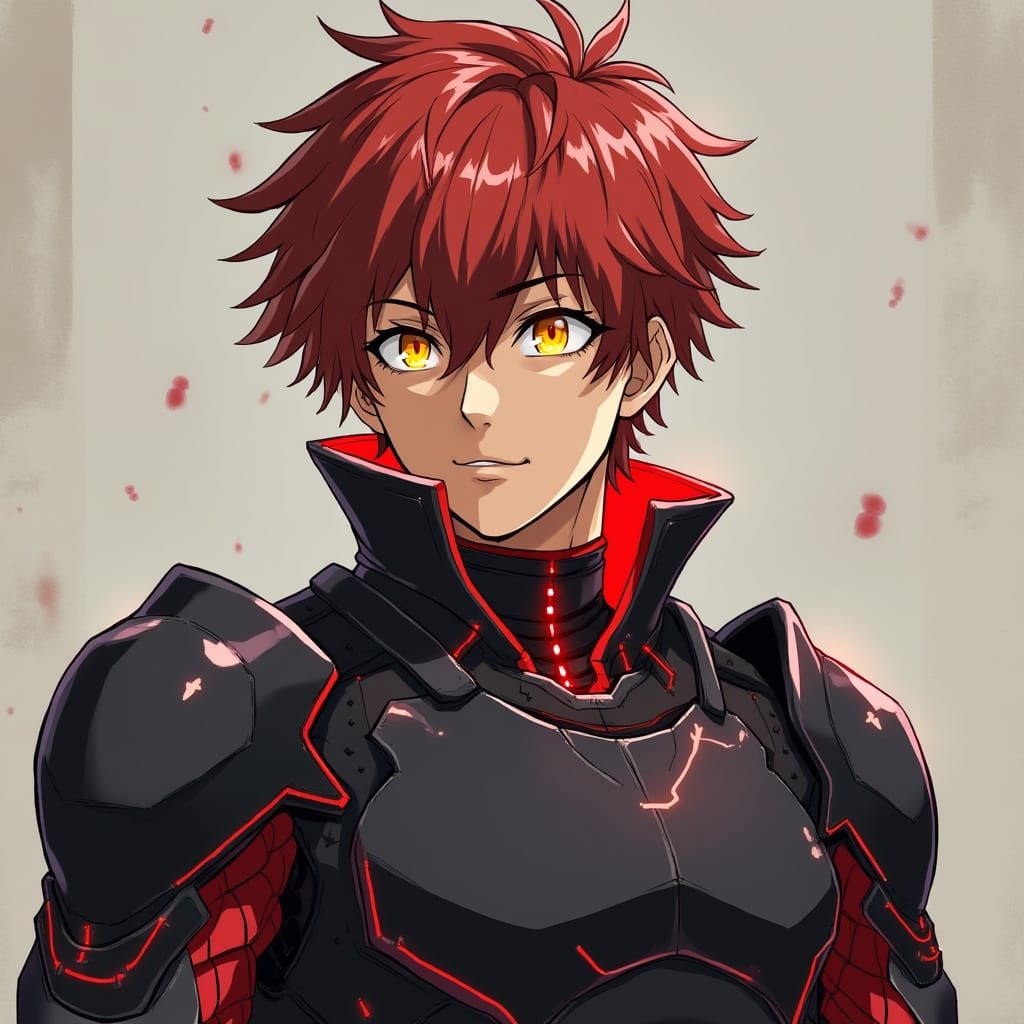 The Phoenix Combat Specialist in Anime Style