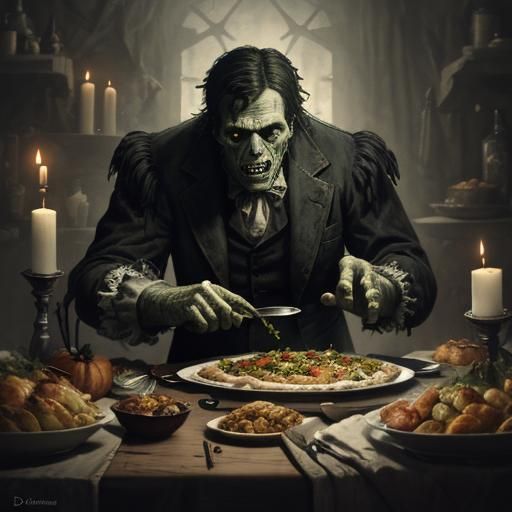 Dr. Frankenstein's Monster Thanksgiving's Dinner