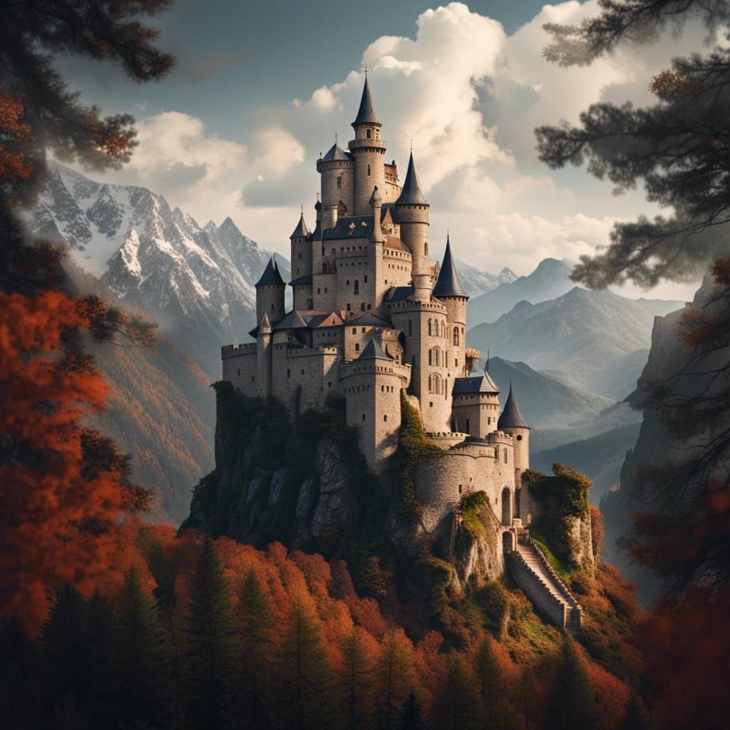 Mountain Top Castle: A Majestic Vista