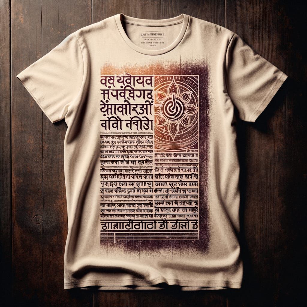 Sacred Bhairab Shlok T-Shirt Design