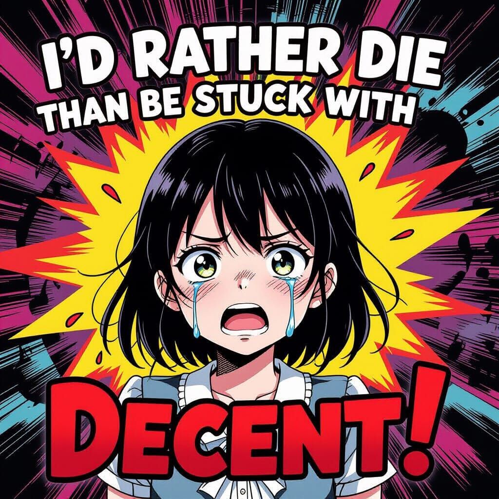 Anime Girl's Desperate Plea Against Mediocrity