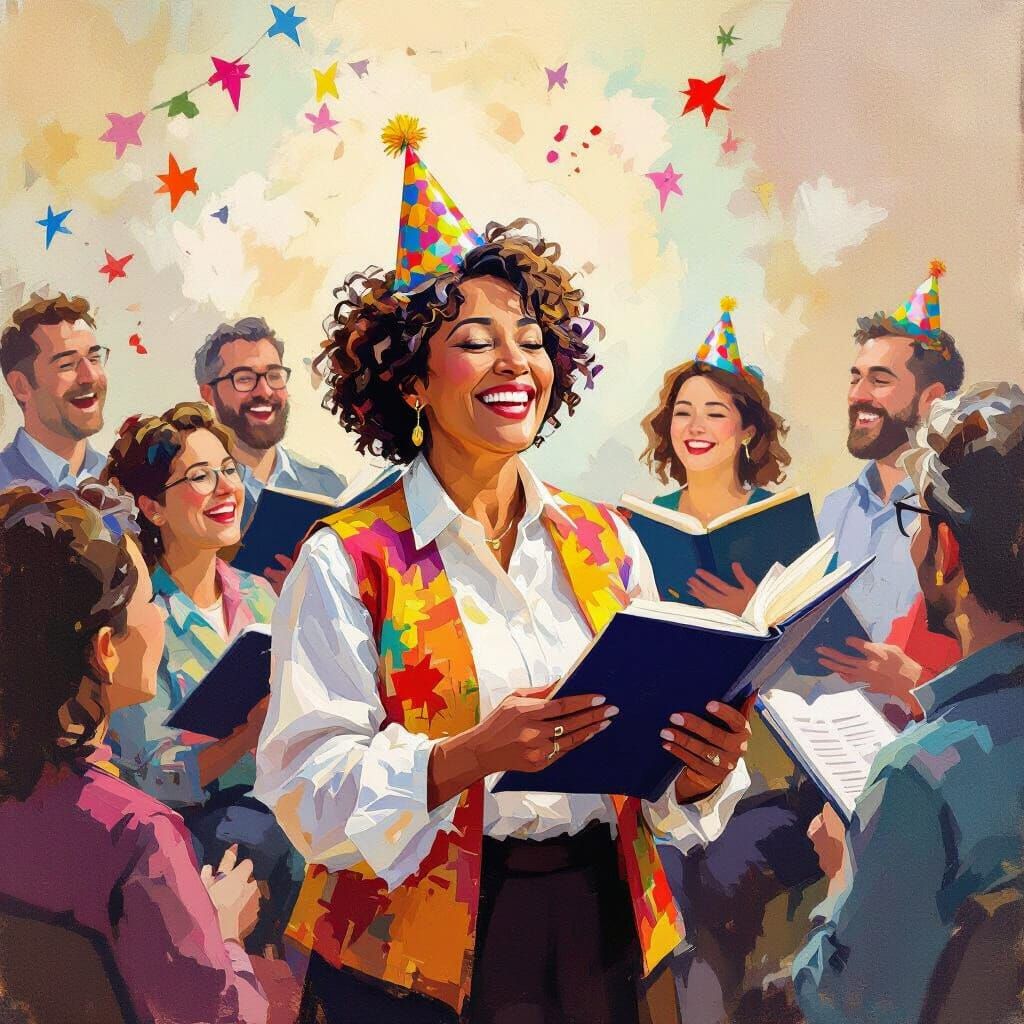 Joyful Choir Director Celebrates Birthday in Therapy Session