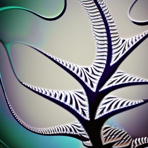 Intricate Fractal Matte Painting in Deep Color