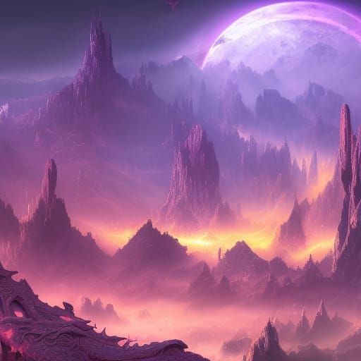 Vibrant Universe Reaper in Detailed Matte Painting