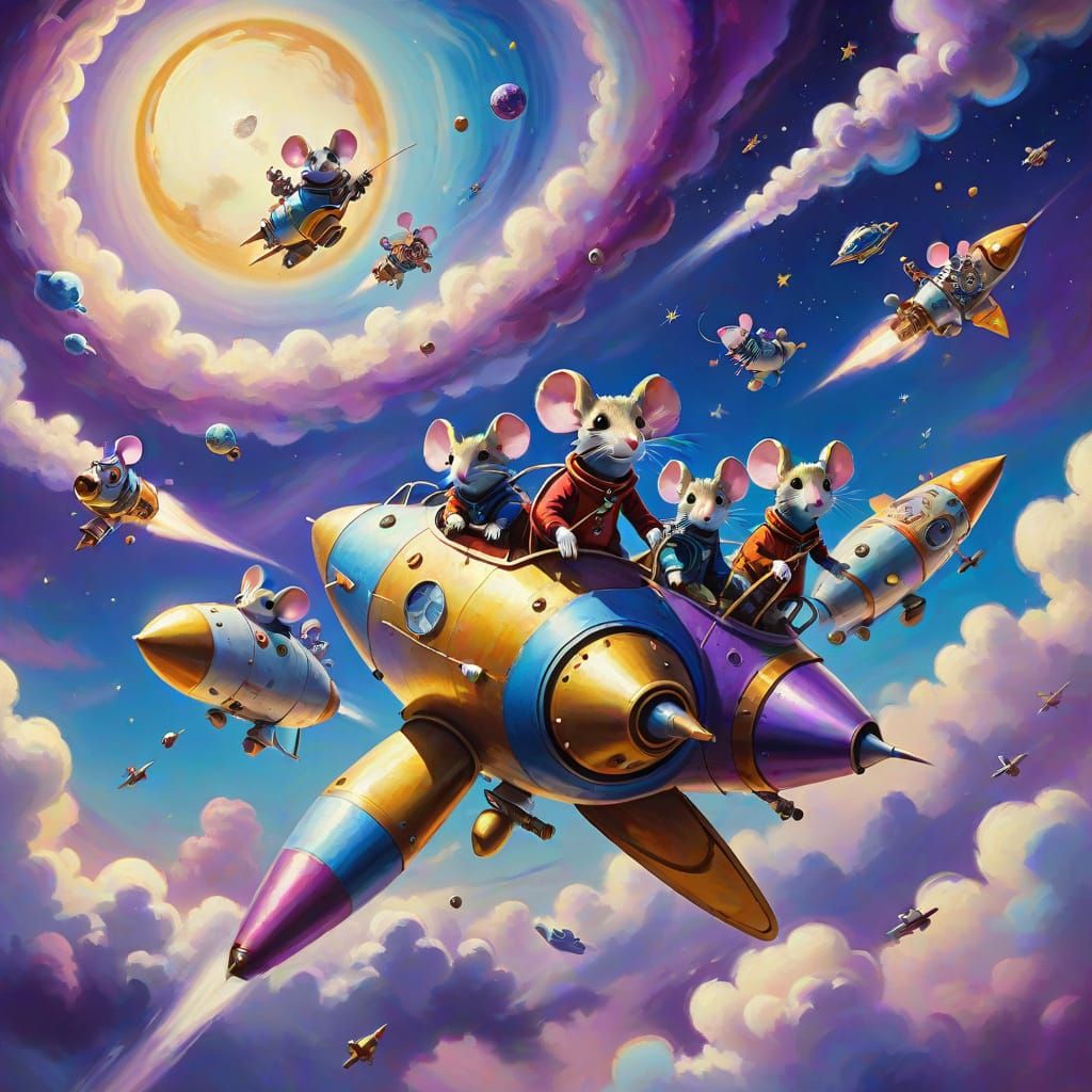 Mice in Rocket Ships: A Surrealist Space Adventure