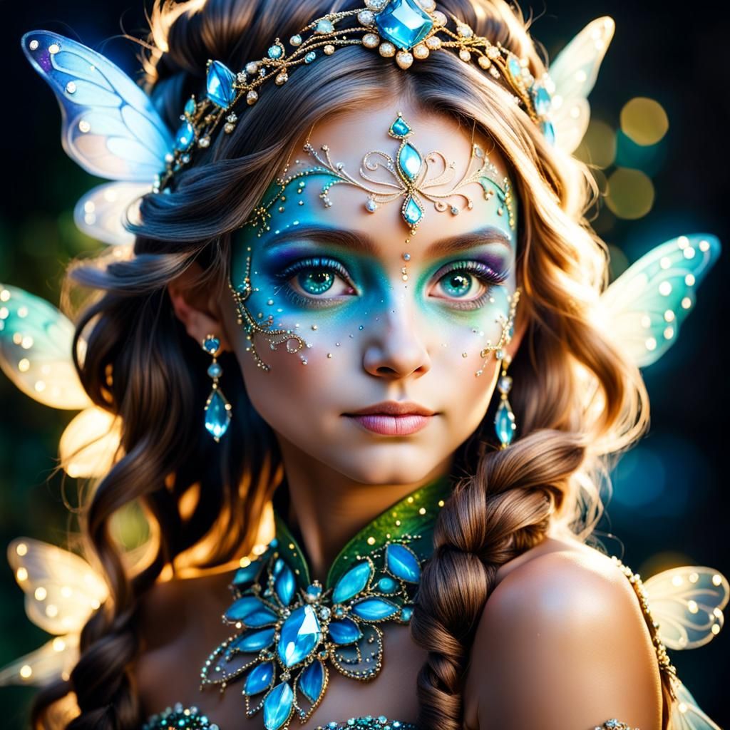 Portrait of a Beautiful Fairy Princess