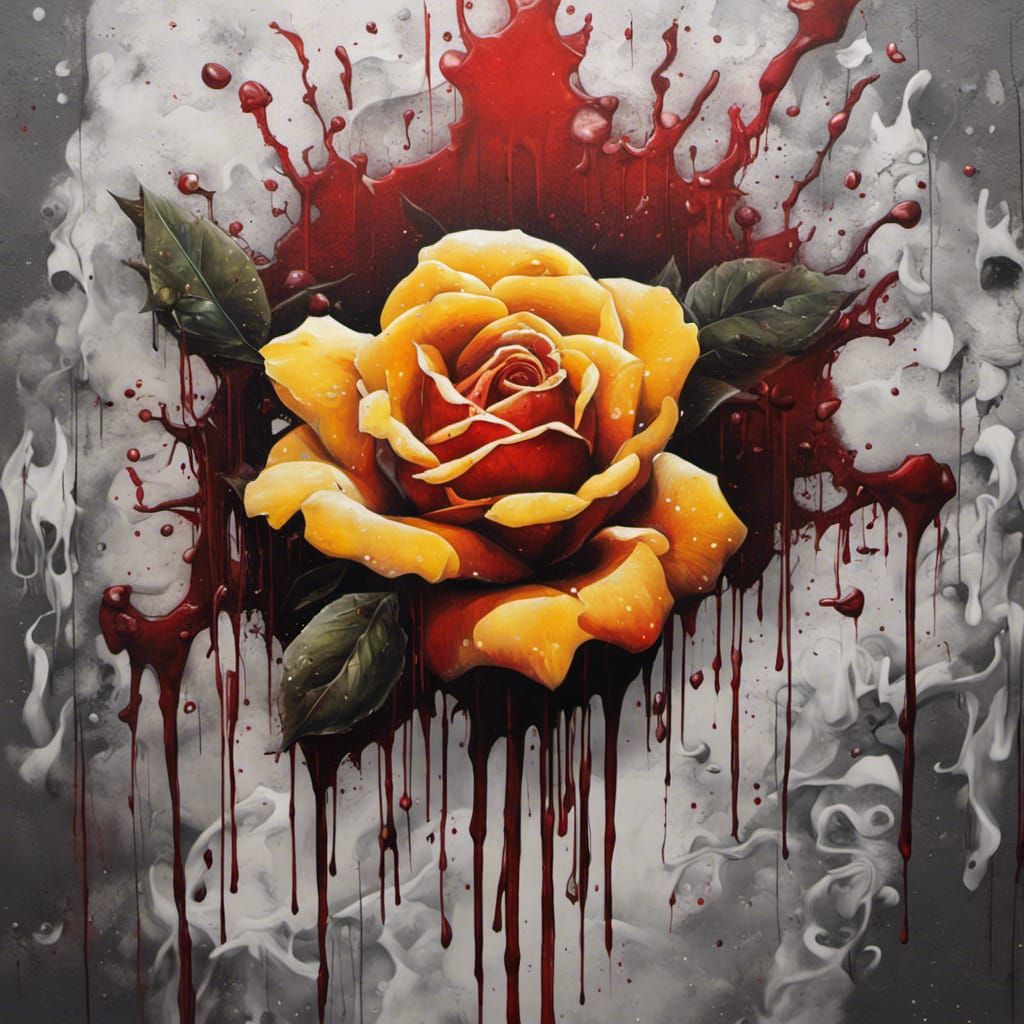 Yellow blood rose