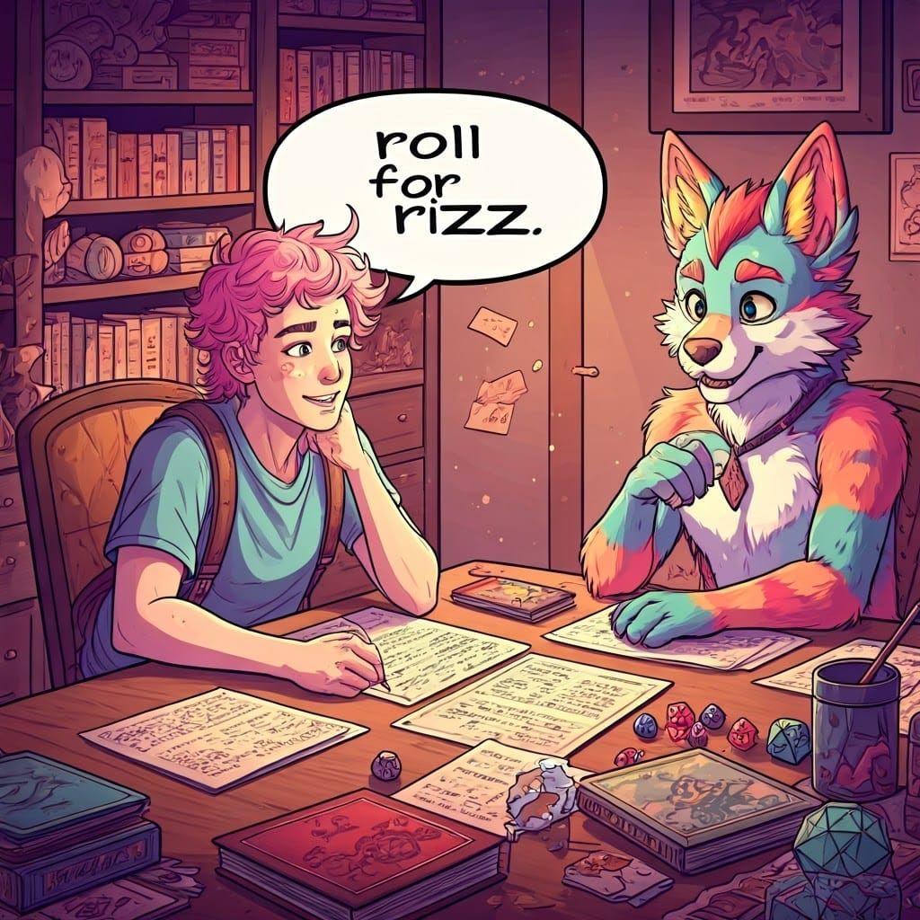 Whimsical Dnd Session Unfolds in Vibrant Pastel Colors