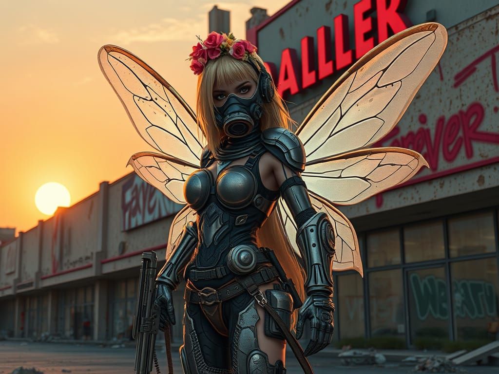 Futuristic Faerie in Post-Apocalyptic Mall