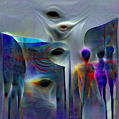 Ethereal Beings Existing in an Alternate Dimension